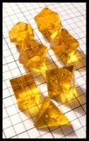 Dice : Dice - Dice Sets - Gamescience Yellow Transparent -  FA collection buy Dec 2010
